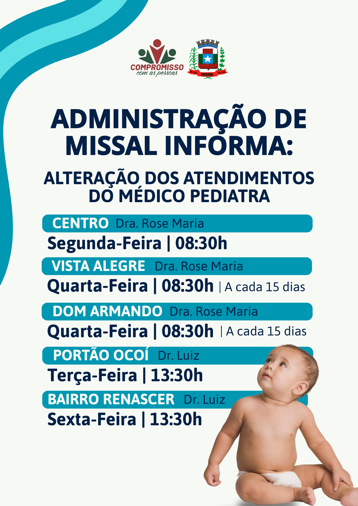 Alteração no Atendimento Pediatra