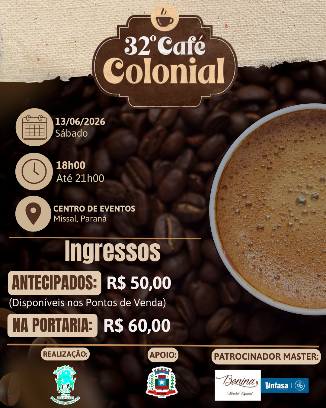 Vem aí mais um Café Colonial
