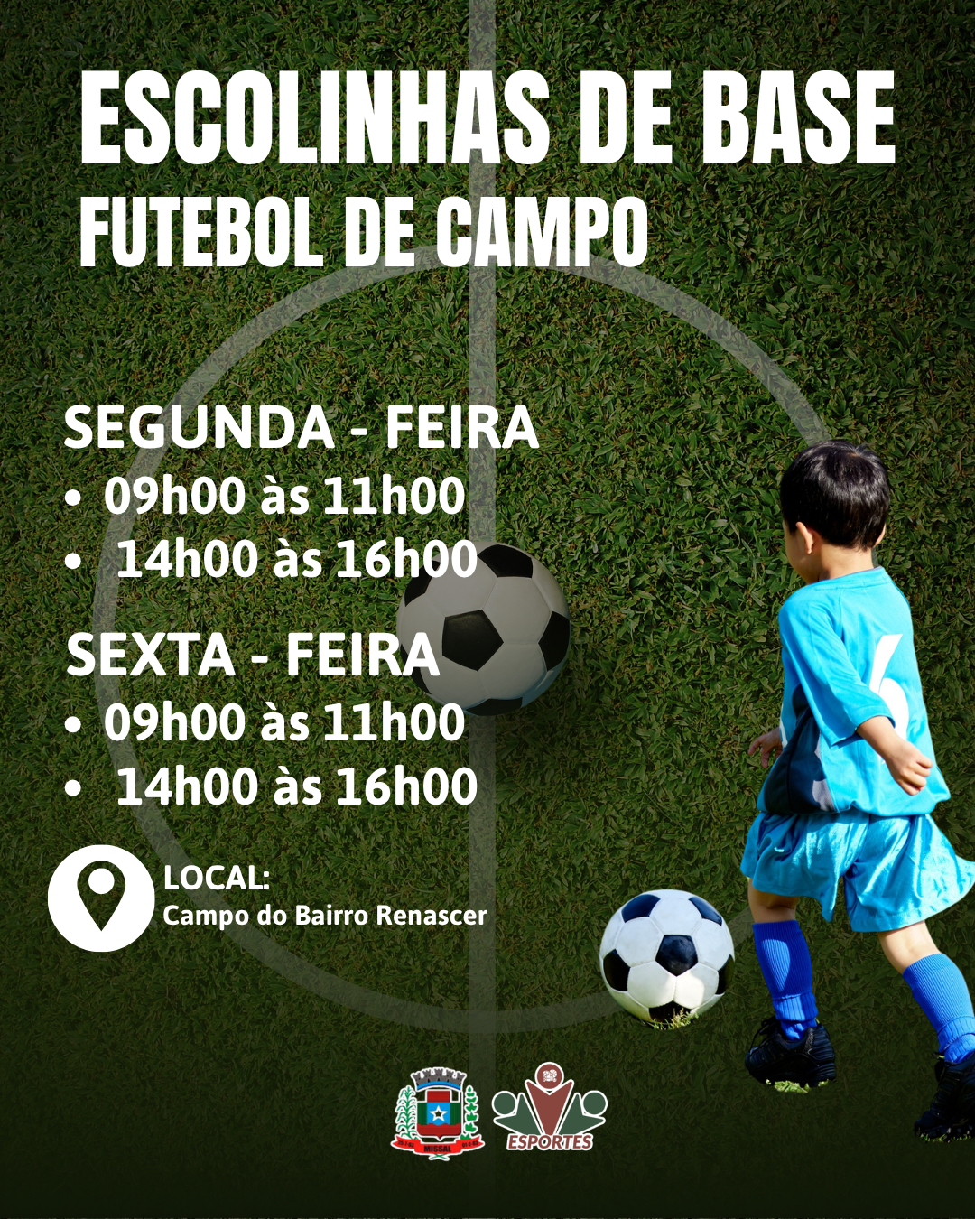 Secretaria de Esporte de Missal irá retomar Escolinhas de Futebol