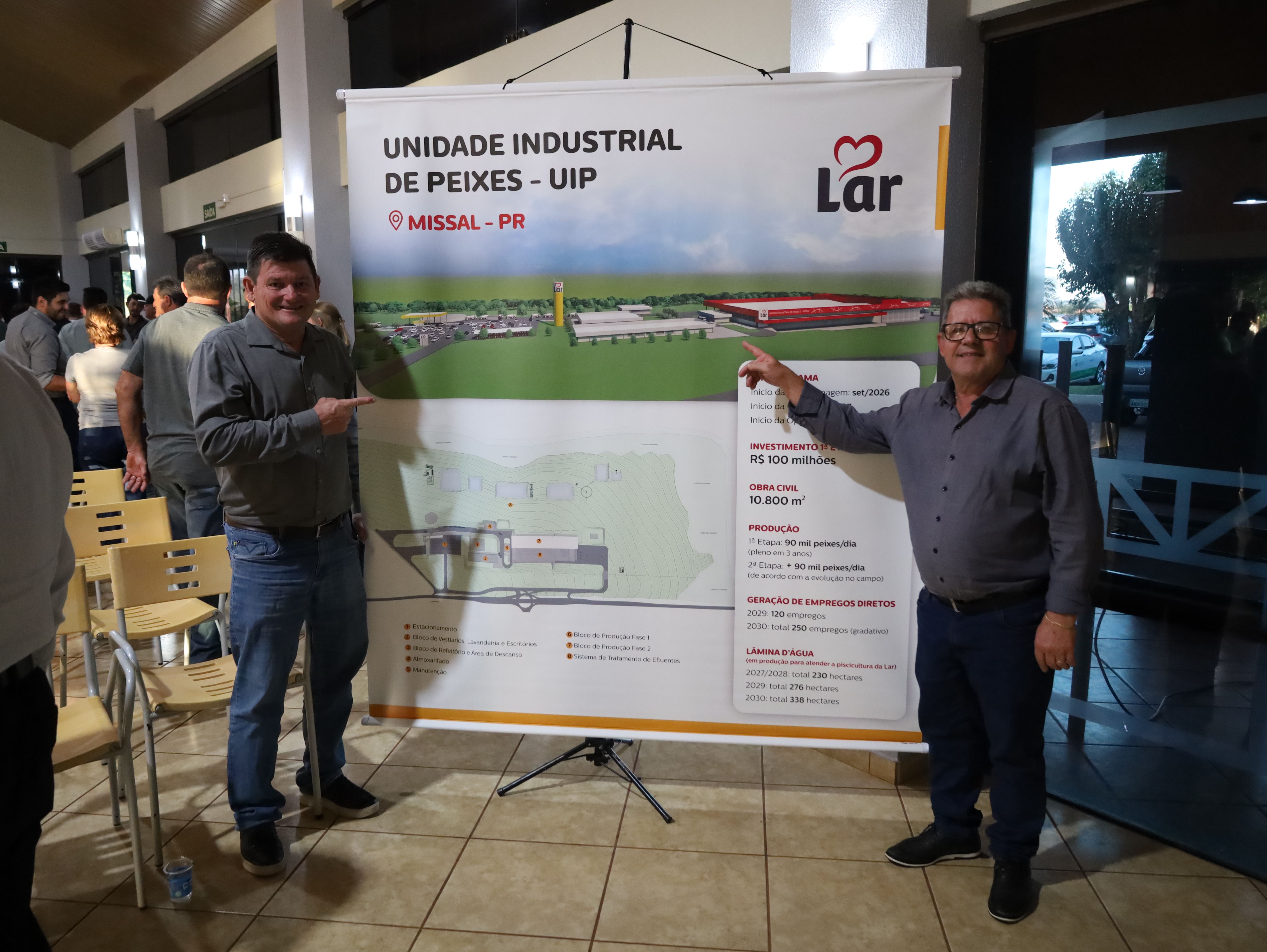 Lar Apresenta projeto e cronograma da Instalação do Frigorífico de Peixes em Missal