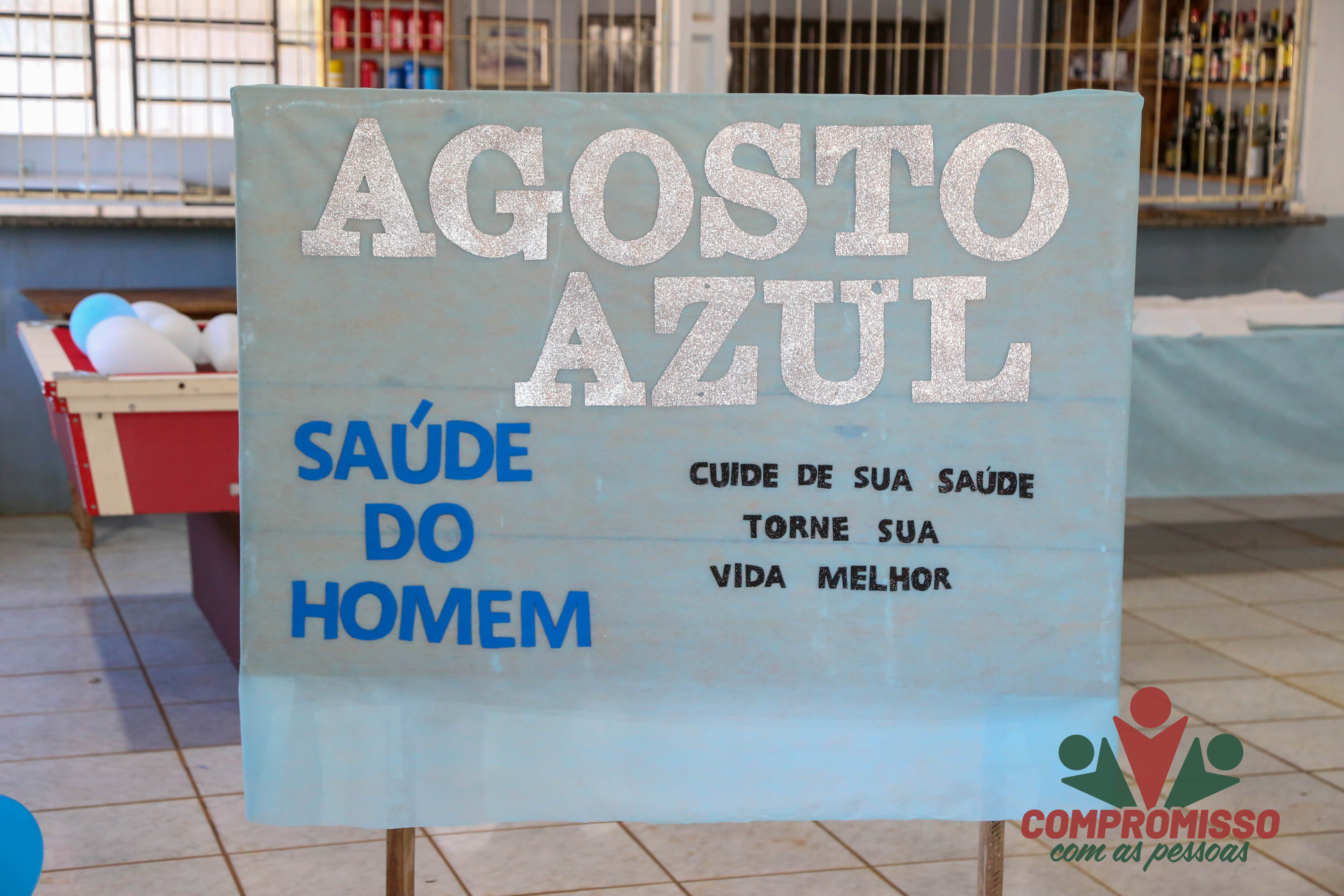 Clube do Bairro Renascer recebe ações do Agosto Azul