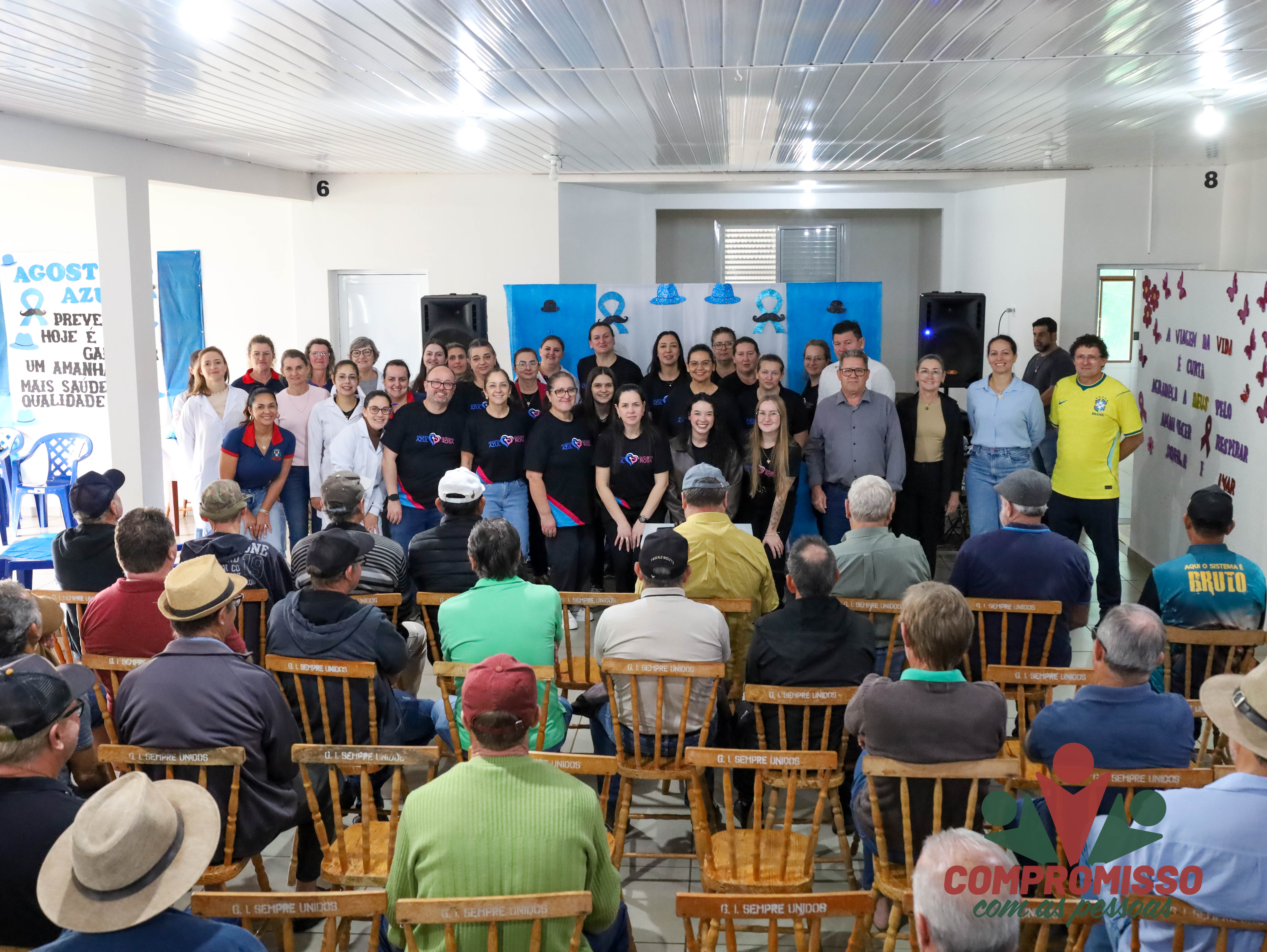 Agosto Azul no Portão Ocoí reuniu um grande número de participantes