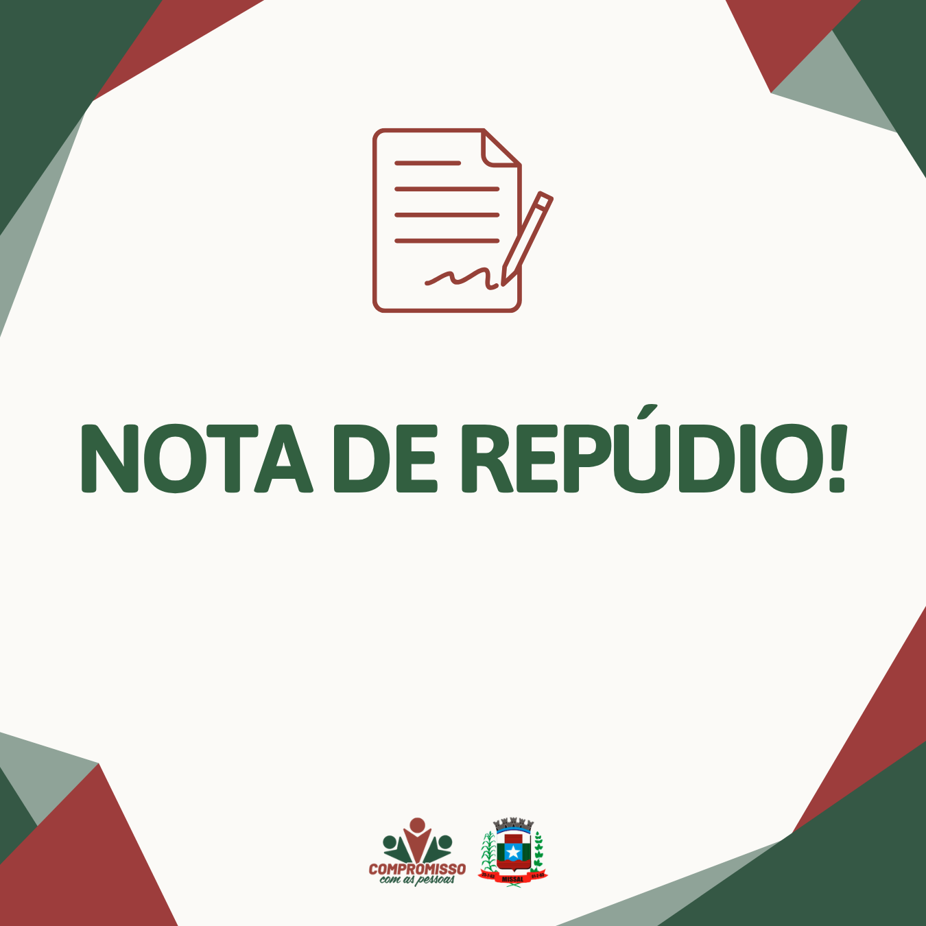 NOTA DE REPÚDIO