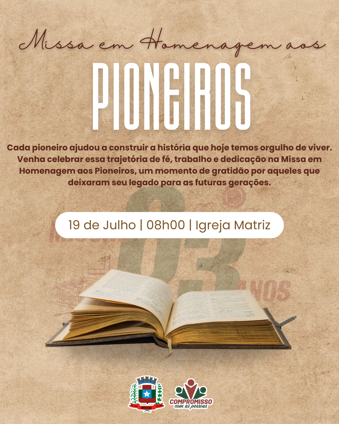 Homenagem aos Pioneiros