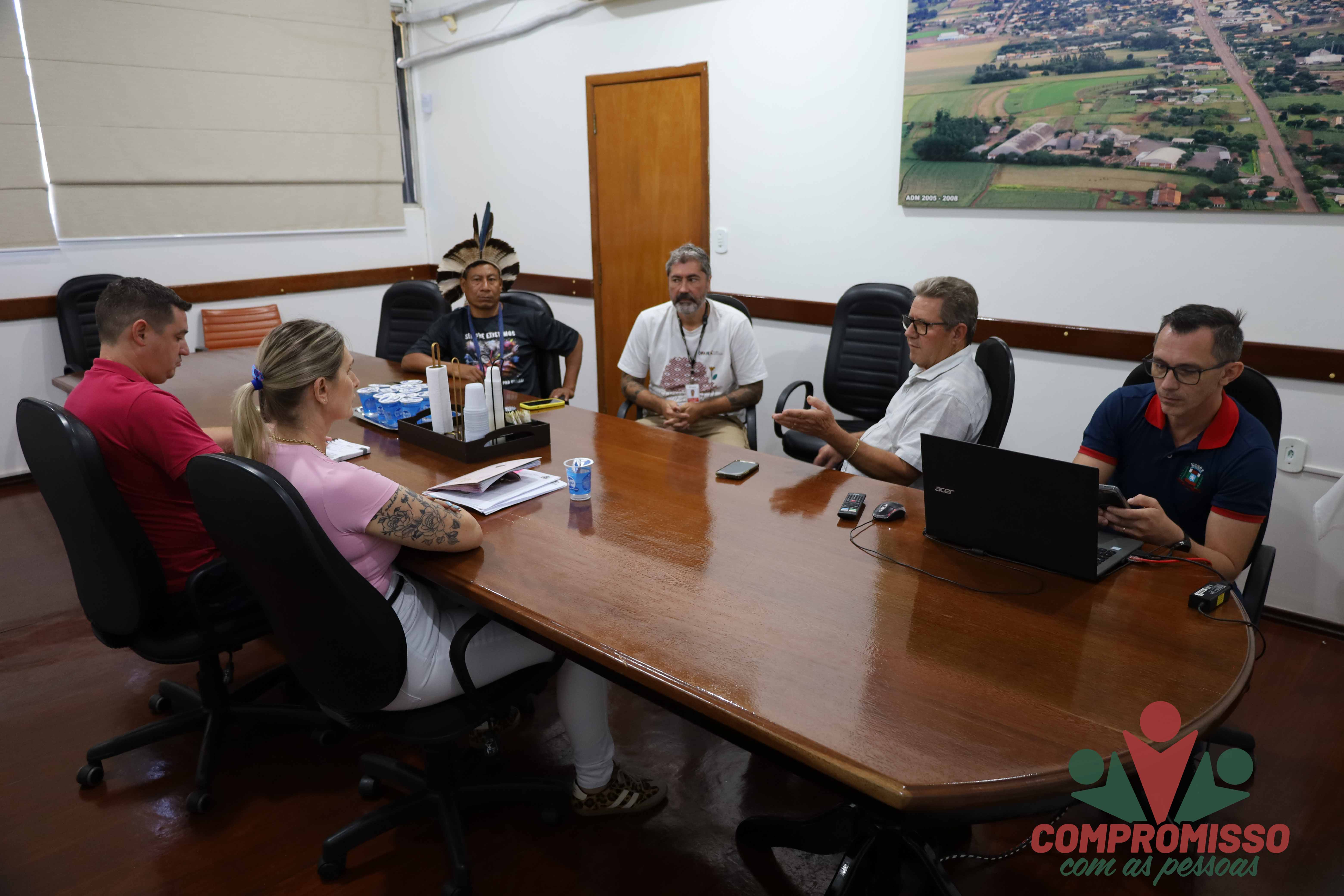 Situação indígena em Missal é discutida com representantes da Itaipu Binacional e Funai