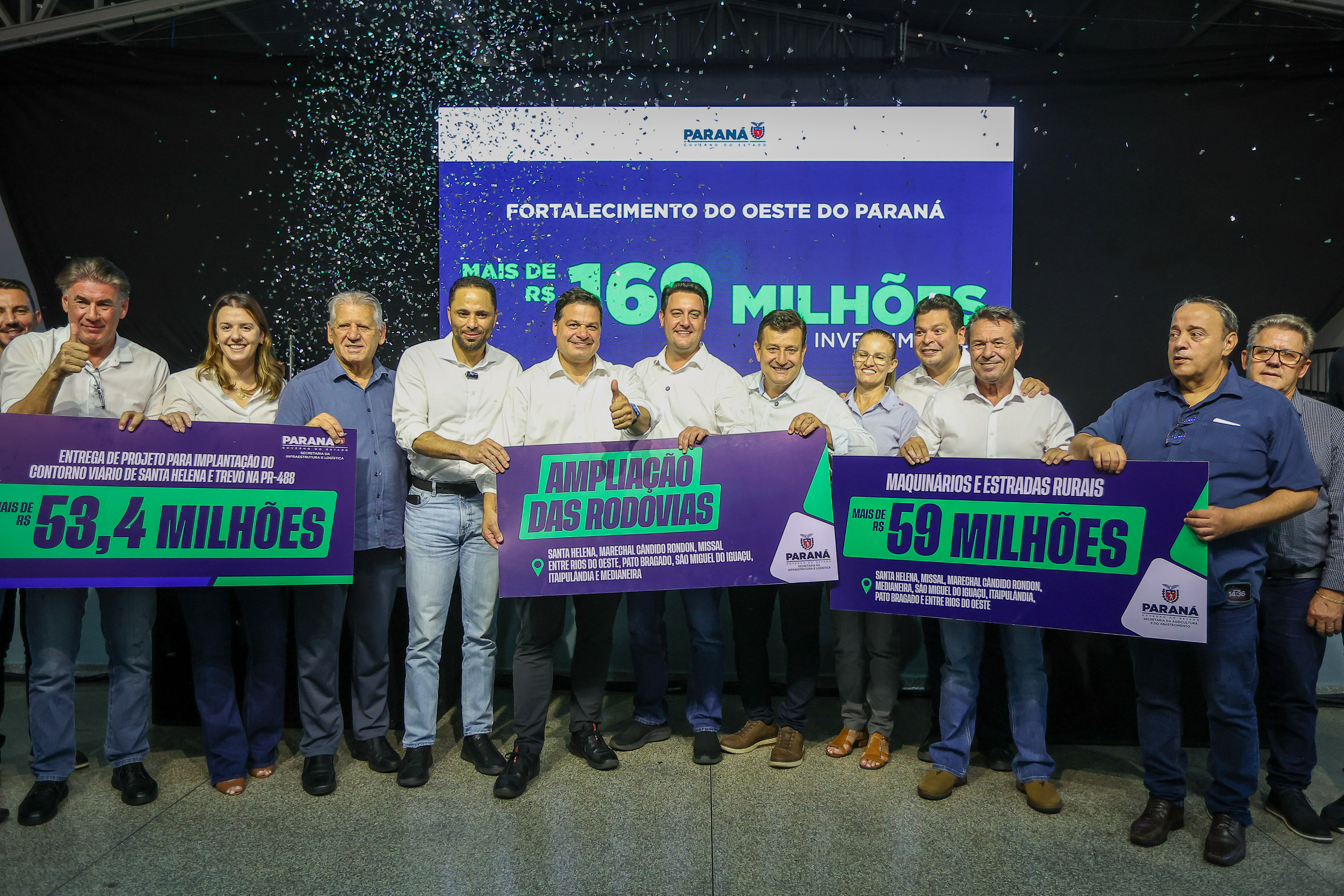 Trechos de rodovias estaduais que conectam Missal com a região receberão terceiras faixas