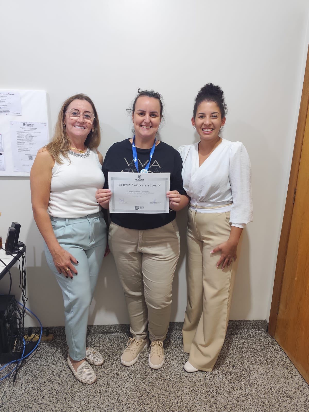 Profissionais da saúde de Missal recebem certificado de elogio da Ouvidoria Estadual