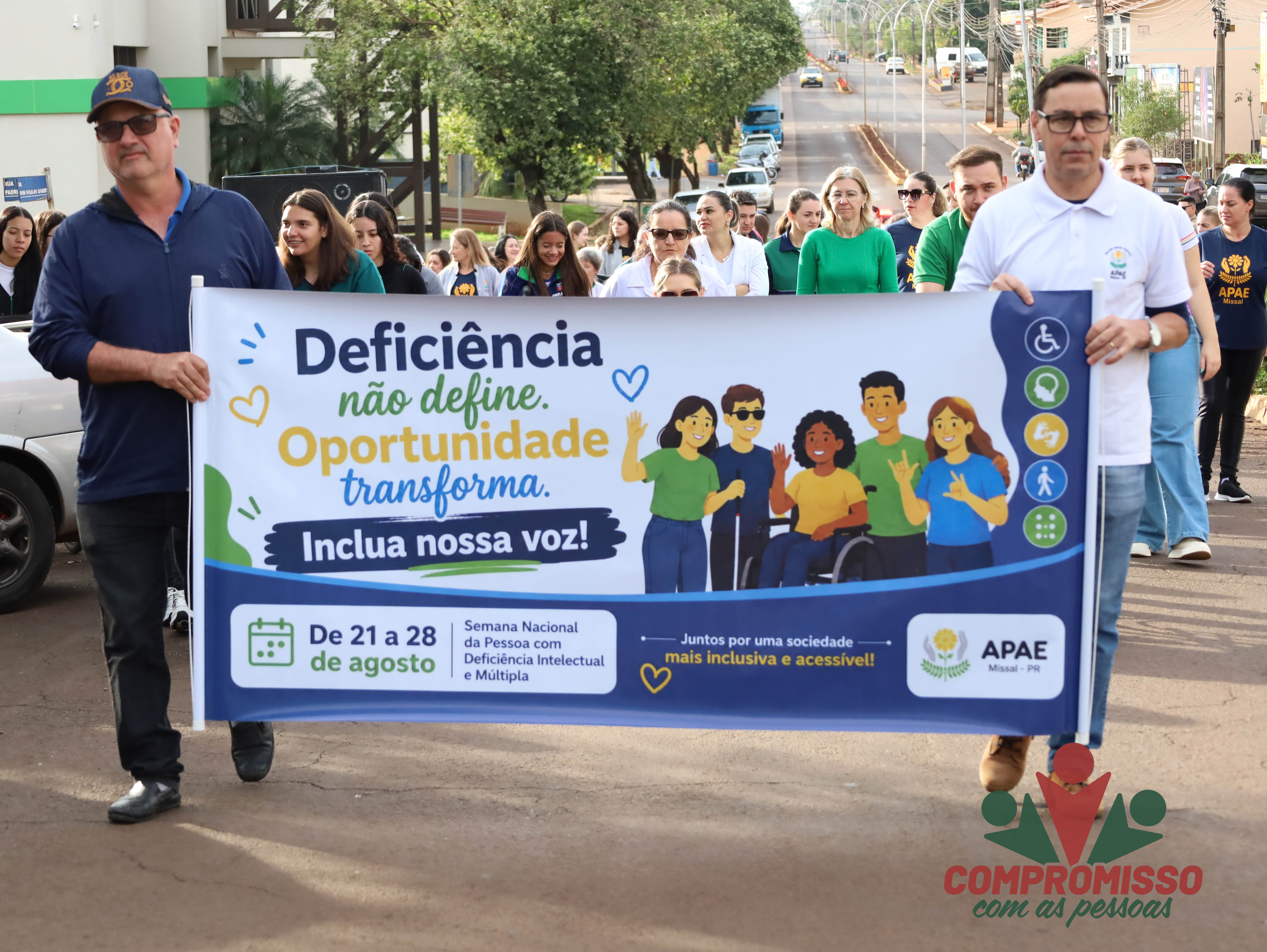 Desafio da Empatia reúne um grande público na 1ª Caminhada pela Inclusão em Missal