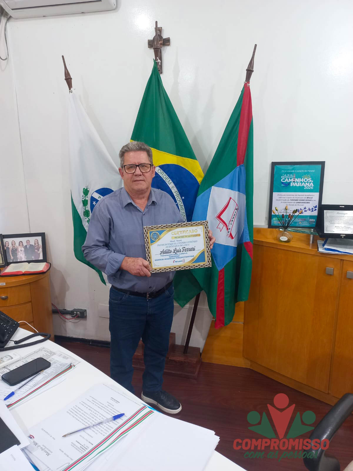Indicação Popular aponta Prefeito de Missal na 1ª colocação no ranking dos 100 melhores prefeitos do Paraná