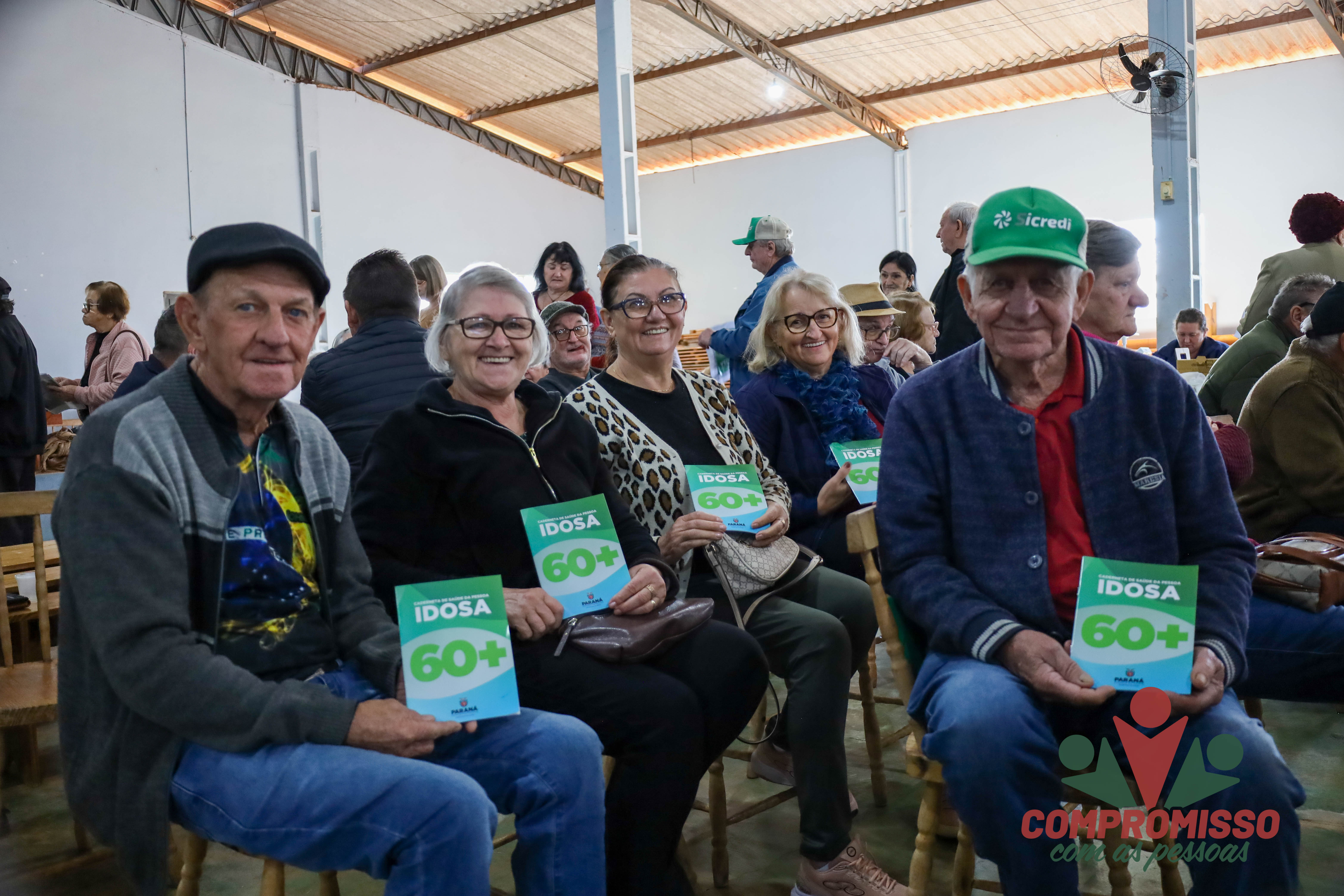 Clube do Bairro Renascer ficou lotado com o Mutirão da Saúde da Pessoa Idosa