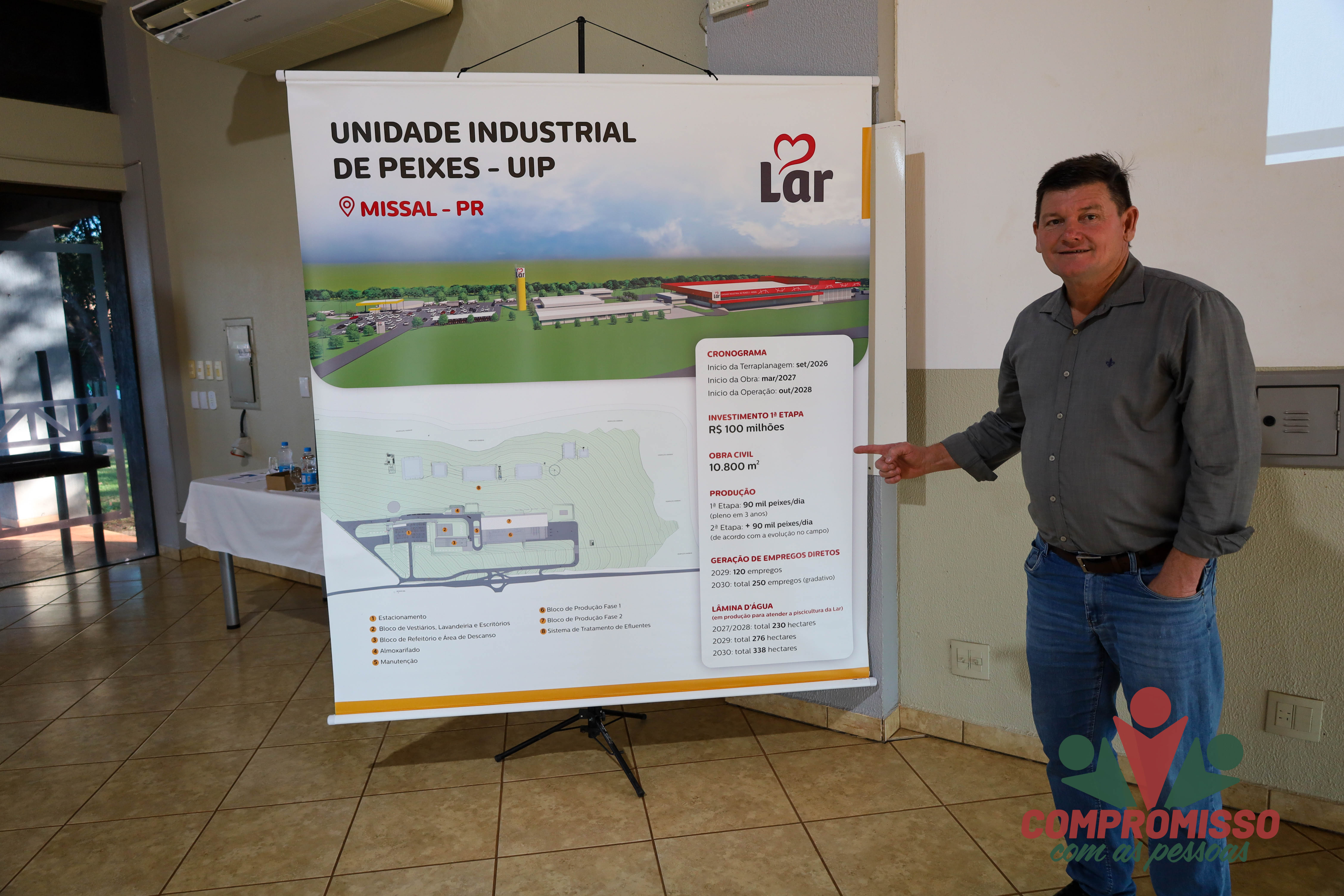 Lar Apresenta projeto e cronograma da Instalação do Frigorífico de Peixes em Missal
