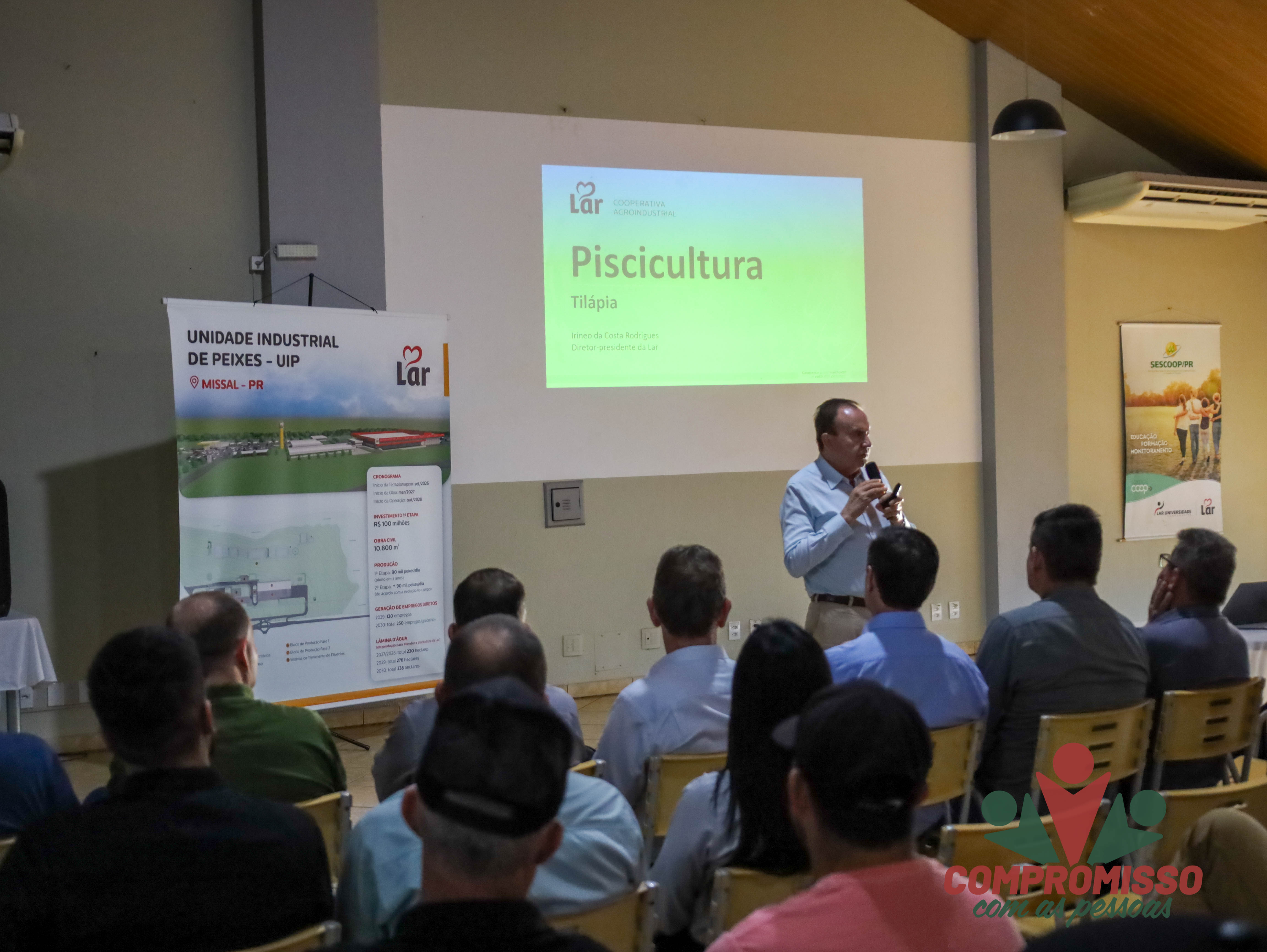 Lar Apresenta projeto e cronograma da Instalação do Frigorífico de Peixes em Missal