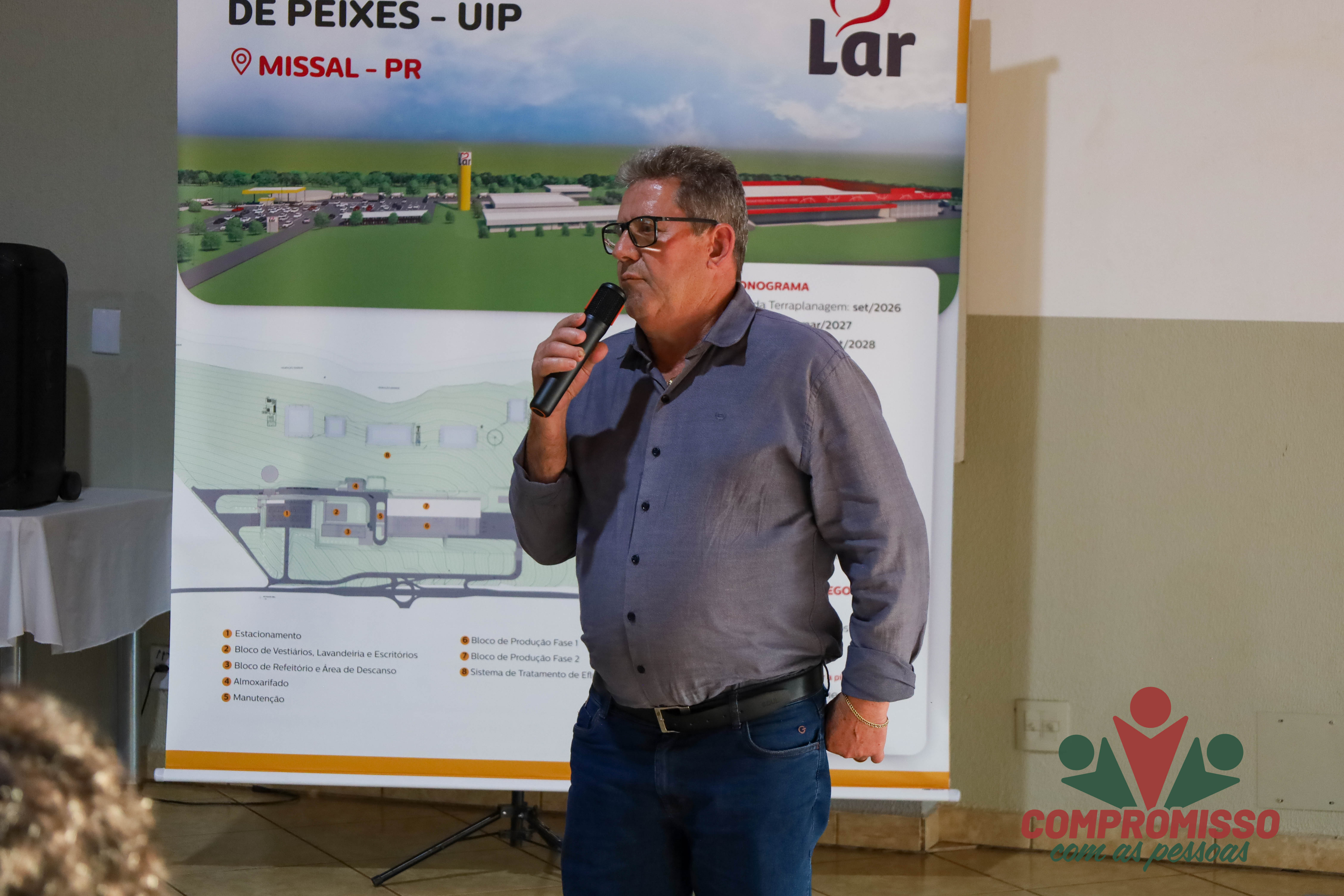 Lar Apresenta projeto e cronograma da Instalação do Frigorífico de Peixes em Missal