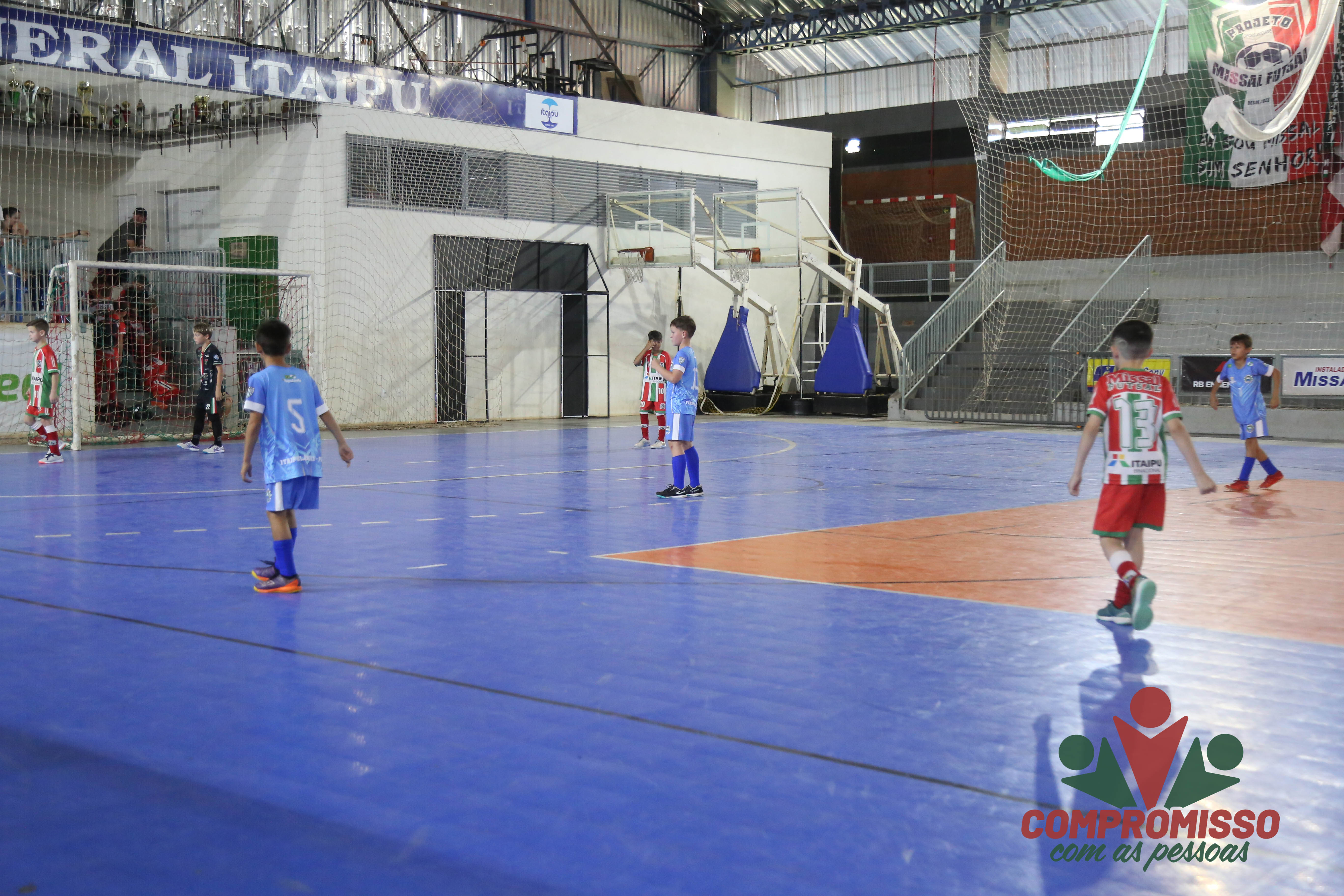 Equipes de Missal enfrentaram Itaipulândia na 3ª rodada da Copa Italianinha de Futsal