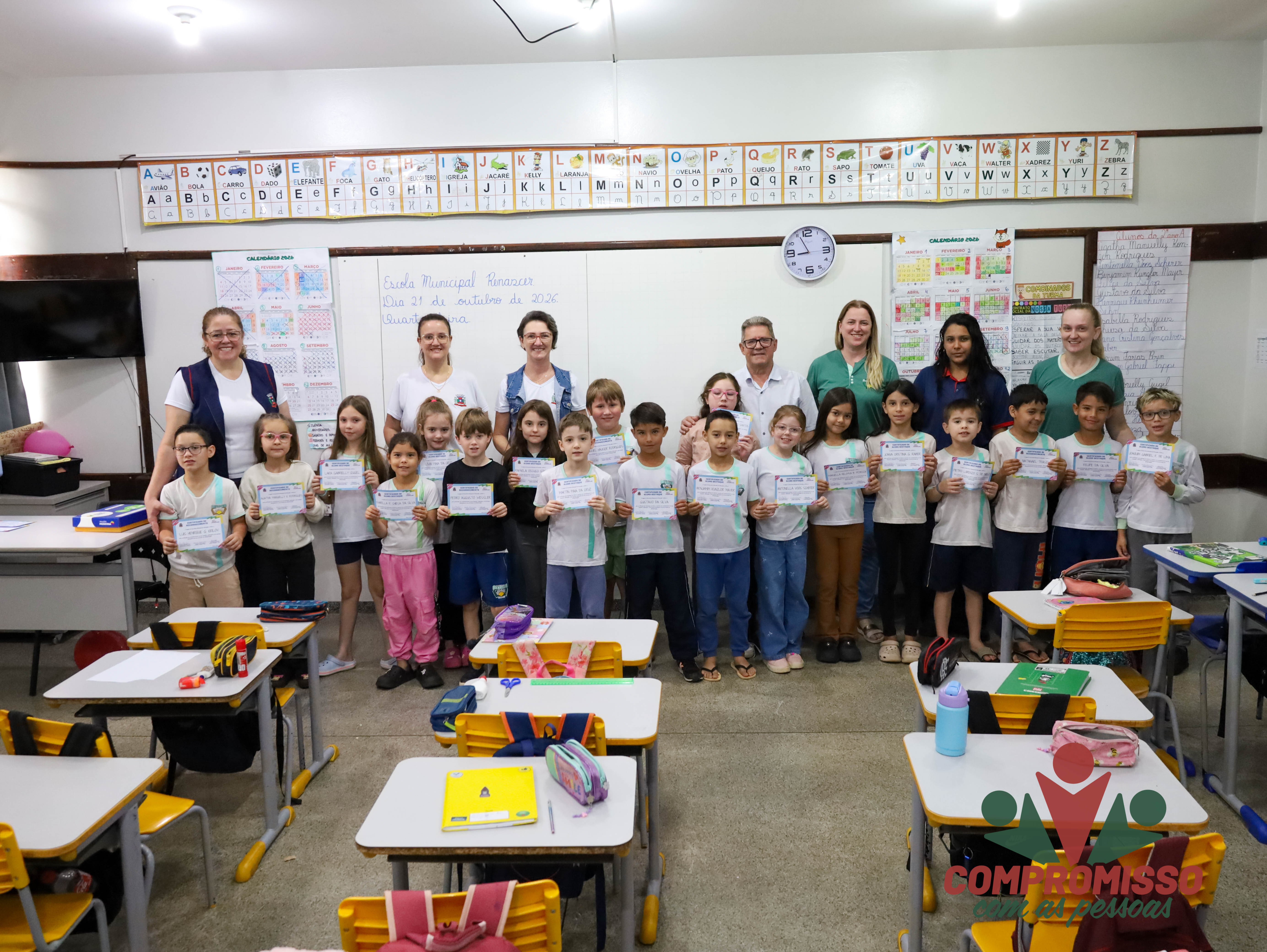 Administração reconhece e valoriza os avanços dos alunos do 2º ano na leitura e na escrita