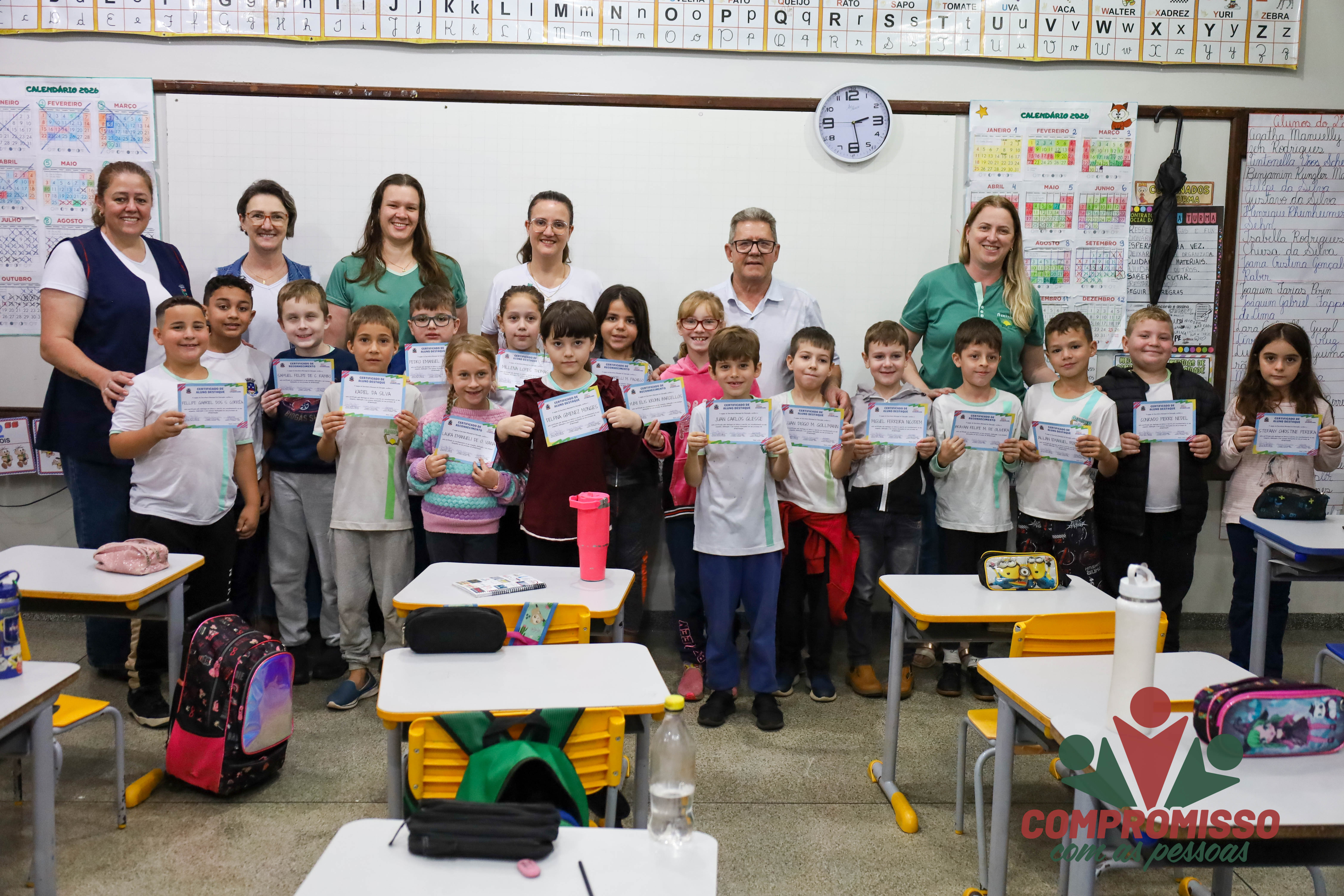 Administração reconhece e valoriza os avanços dos alunos do 2º ano na leitura e na escrita