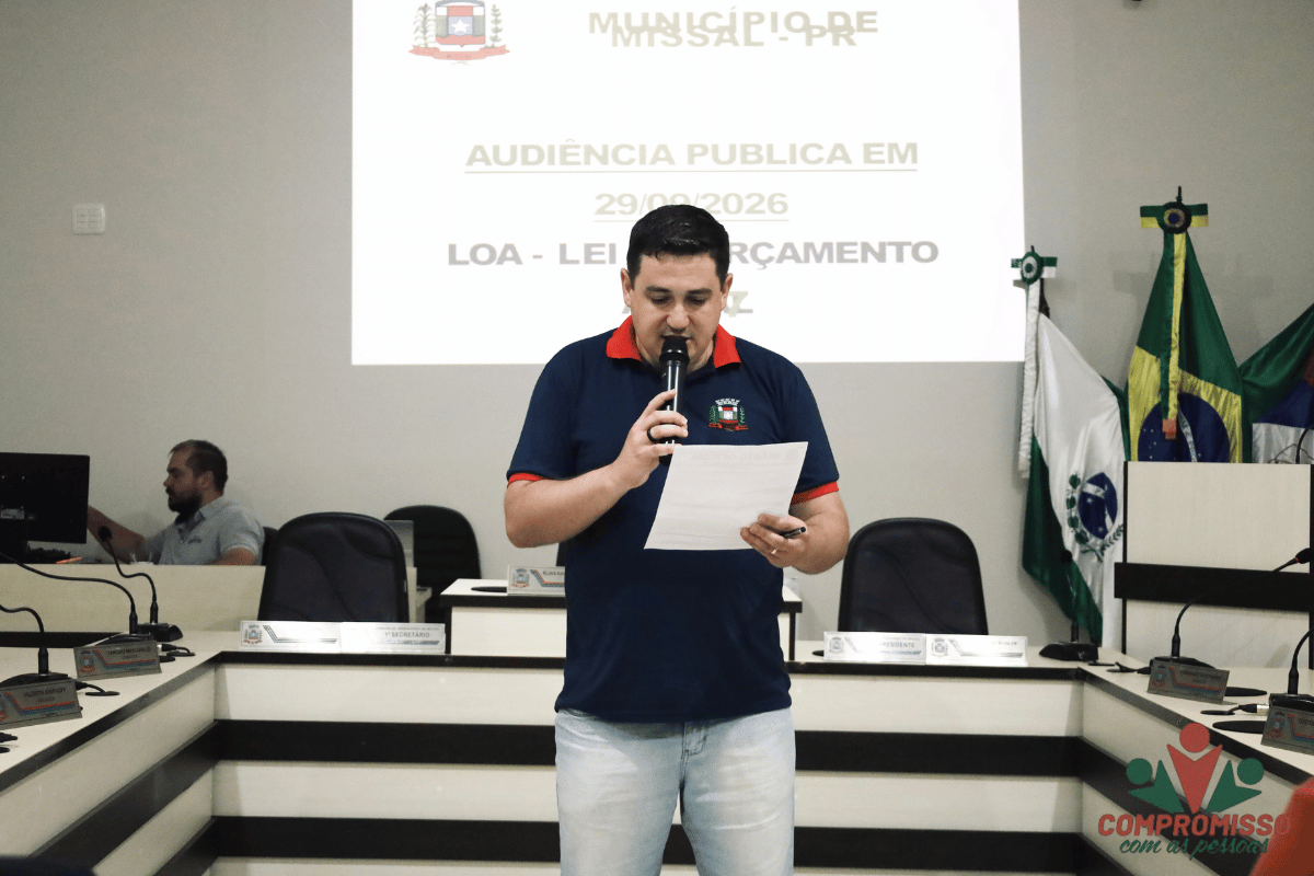 Medidas adotadas pelo Poder público em Missal deixam o município com boa condição financeira